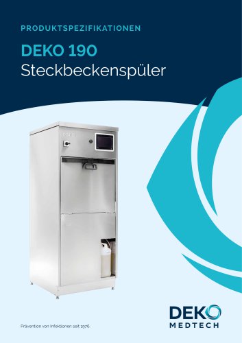 DEKO 190 Steckbeckenspüler