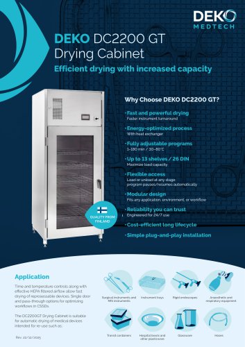 DEKO DC2200 benefits