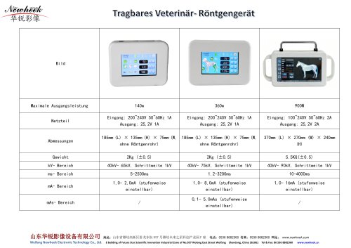Tragbares VeterinärRöntgengerät