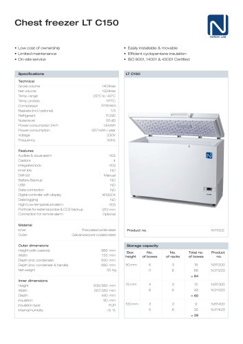 Chest freezer LT C150