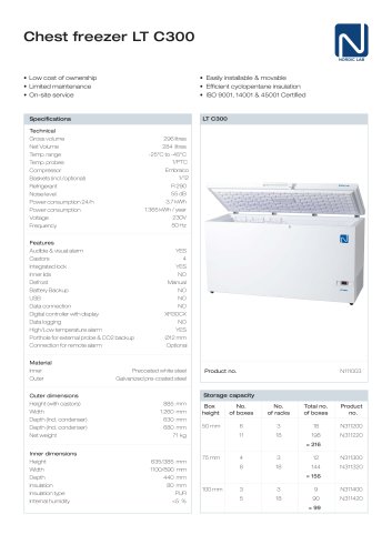 Chest freezer LT C300