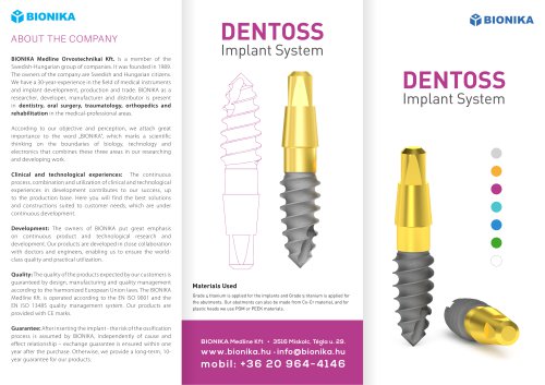 DENTOSS Implant System