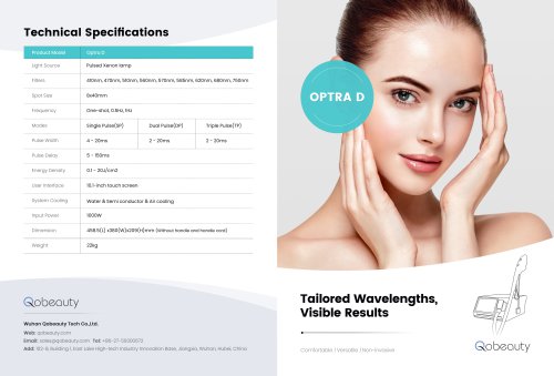 Optra D® Intense Pulsed Light (lPL) System