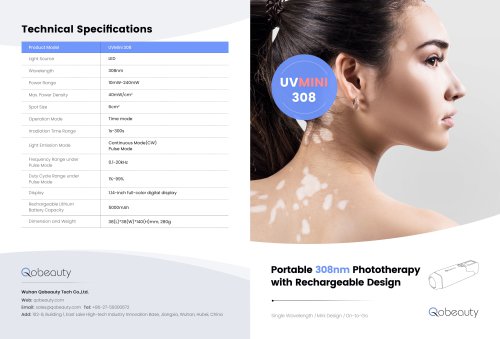 UVMini 308® Portable 308nm Phototherapy System