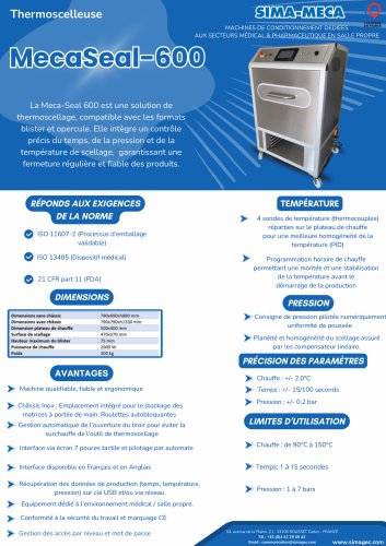 MECA-SEAL 600 TECHNICAL DATA SHEET