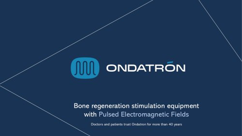 Sales brochure Ondatron_PEMF's Therapy for bone recovery