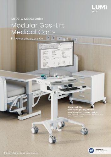 MED01 ＆ MED03 Series-Modular Gas-Lift Medical Carts