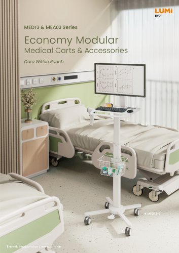 MED13 & MEA03 Series Economy Modular Medical Carts & Accessories