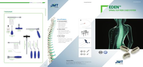 EDEN&trade; Spinal TLIF PEEK Cage System
