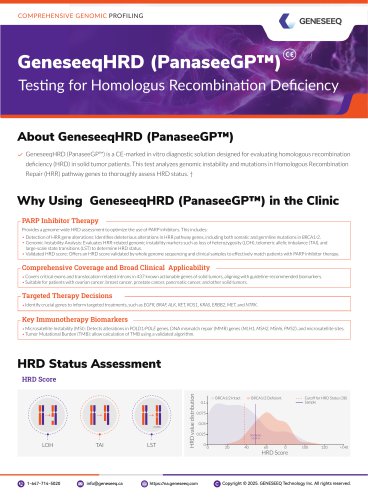 GENESEEQ Colon cancer test kit GENESEEQPRIME&trade;HRD