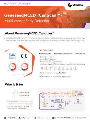 Geneseeq MCED_Multi cancer early detection