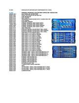 Hip replacement surgery instrument kit 8593