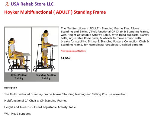 Adult Standing Frame