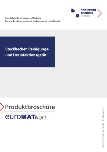 Werbebroschüre euroMAT light