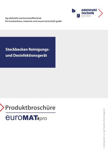 Werbebroschüre euroMAT pro