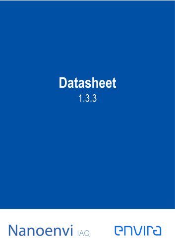 Nanoenvi IAQ datasheet