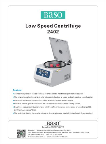Baso Medical Centrifuge 2402