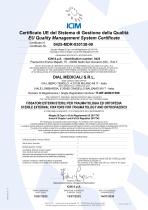 Certificato UE del Sistema di Gestione della Qualità EU Quality Management System Certificate