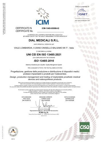 Quality Management System Certificate