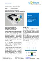 RPS head SGRT/CBCT Adjustable head support   for Radiotherapy Cancer Treatments 