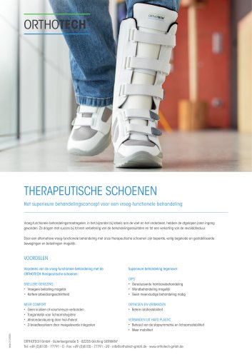 ORTHOTECH Informatie over therapeutische schoenen