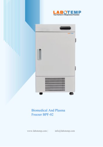 Biomedical And Plasma Freezer BPF-02