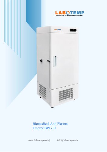 Biomedical And Plasma Freezer BPF-10