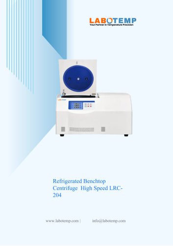 Refrigerated Benchtop Centrifuge &ndash; High Speed LRC-204