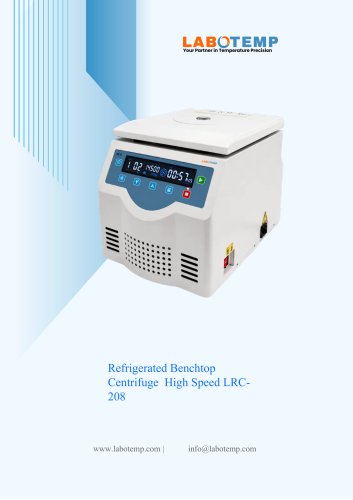 Refrigerated Benchtop Centrifuge &ndash; High Speed LRC-208