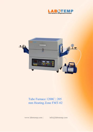 Tube Furnace 1200&deg;C | 205 mm Heating Zone FMT-02