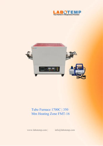 Tube Furnace 1700&deg;C | 350 Mm Heating Zone FMT-16