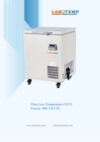Ultra Low Temperature (ULT) Freezer -80&deg;C ULF-02