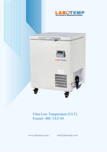 Ultra Low Temperature (ULT) Freezer -80&deg;C ULF-03
