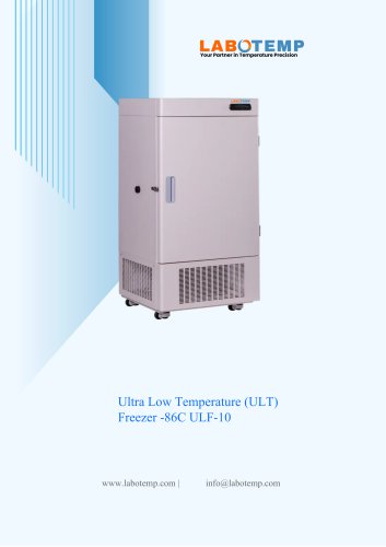 Ultra Low Temperature (ULT) Freezer -86&deg;C ULF-10
