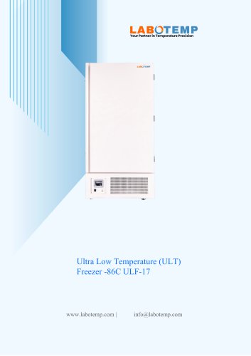 Ultra Low Temperature (ULT) Freezer -86&deg;C ULF-17