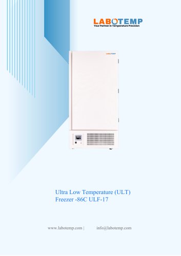 Ultra Low Temperature (ULT) Freezer -86&deg;C ULF-17