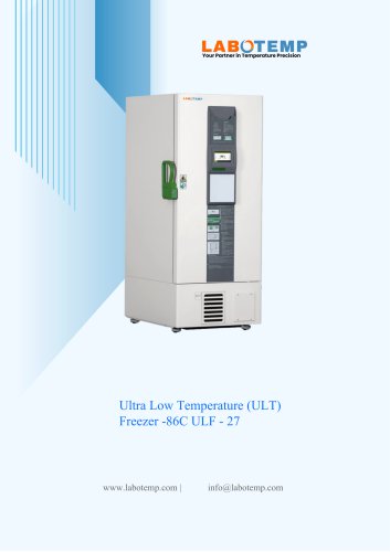Ultra Low Temperature (ULT) Freezer -86&deg;C ULF-27