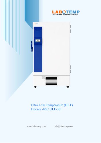 Ultra Low Temperature (ULT) Freezer -86&deg;C ULF-30