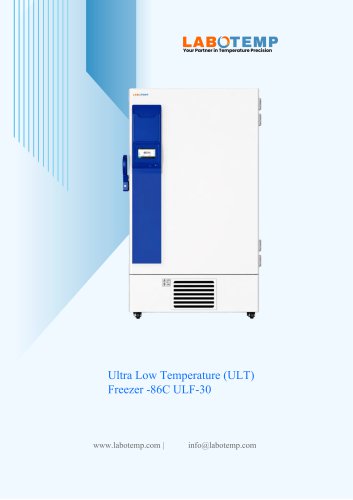 Ultra Low Temperature (ULT) Freezer -86&deg;C ULF-30