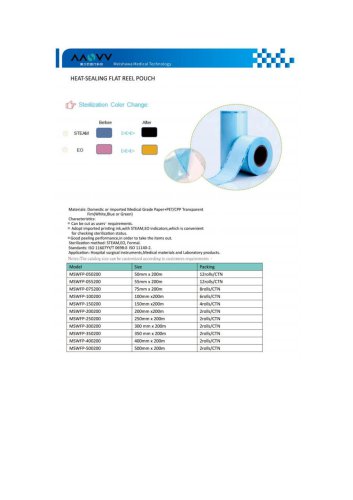HEAT-SEALING FLAT REEL POUCH