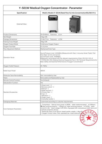 Mechanic Knob Flow Rate Setting Oxygen Concentrator Durable Design 