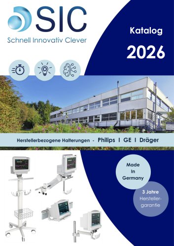 KATALOG Halterungen fuer Philips GE Draeger