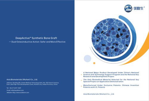 Synthetic Bone Graft Brochure  DeepActive&trade;