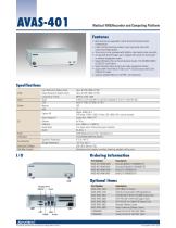 AVAS-401 Video Management System - Datasheet