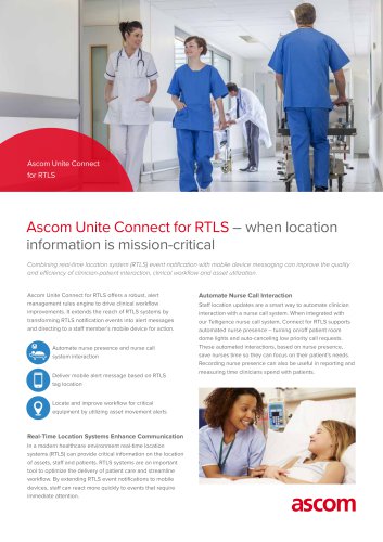 Ascom Unite Connect for RTLS