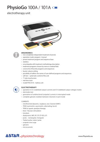 PhysioGo 100A - electrotherapy unit