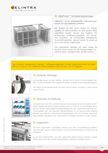 UBeTrack™ Schieberegalanlage 0032017