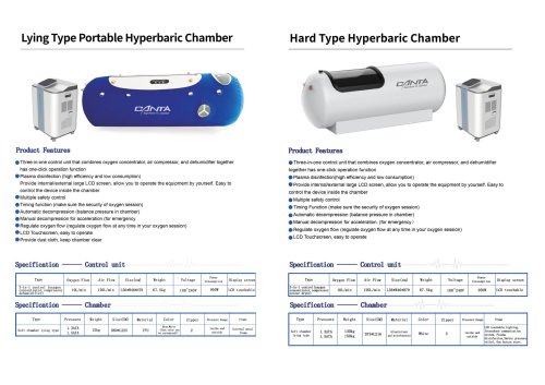 Hyperbaric chamber lying