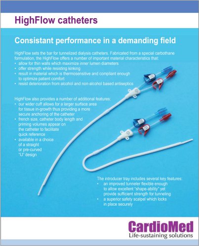 HIGH FLOW CATHETER