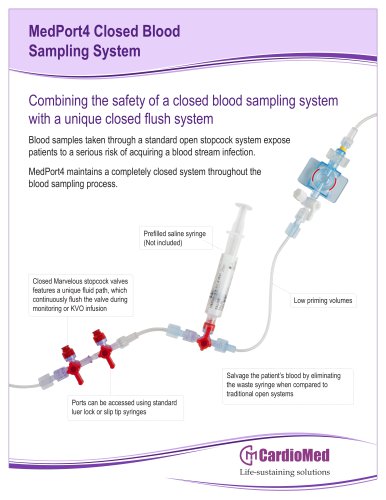 MedPort4 Closed Blood Sampling System